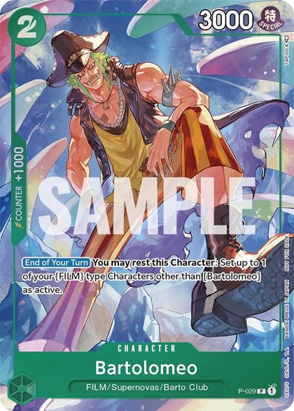 Bartolomeo (Event Pack Vol. 1), One Piece Promotion Cards P-029