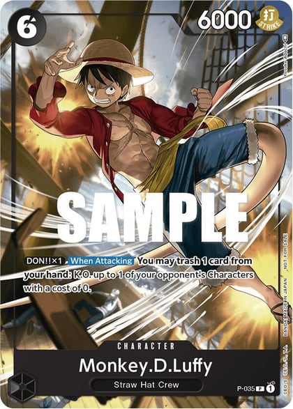 Monkey.D.Luffy (Pirates Party Vol. 3), One Piece Promotion Cards P-035