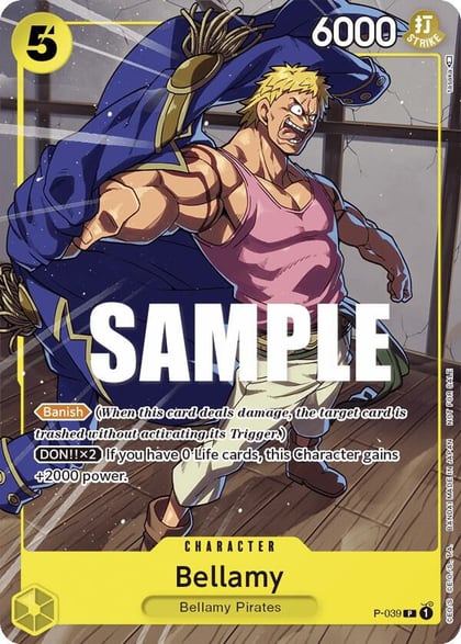 Bellamy (Pirates Party Vol. 4), One Piece Promotion Cards P-039