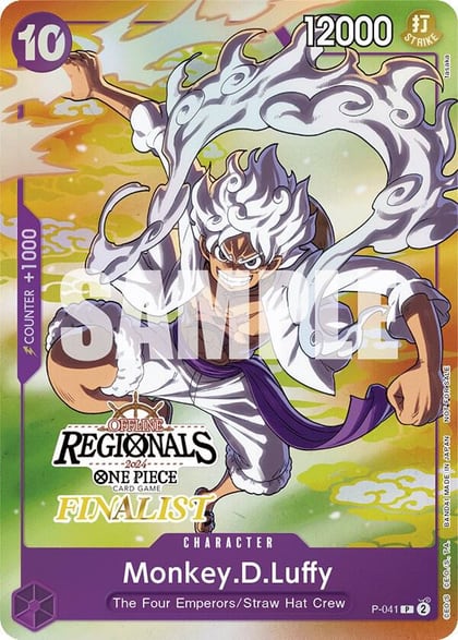 Monkey.D.Luffy (041) (Offline Regional 2024 Vol. 2) [Finalist], One Piece Promotion Cards P-041