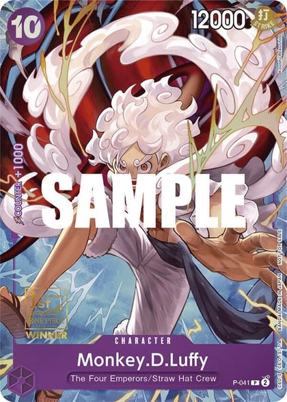 Monkey.D.Luffy (041) (1st Anniversary Tournament), One Piece Promotion Cards P-041