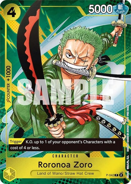 Roronoa Zoro (Event Pack Vol. 3), One Piece Promotion Cards P-042