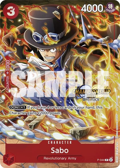 Sabo (CS 2024 Event Pack), One Piece Promotion Cards P-044