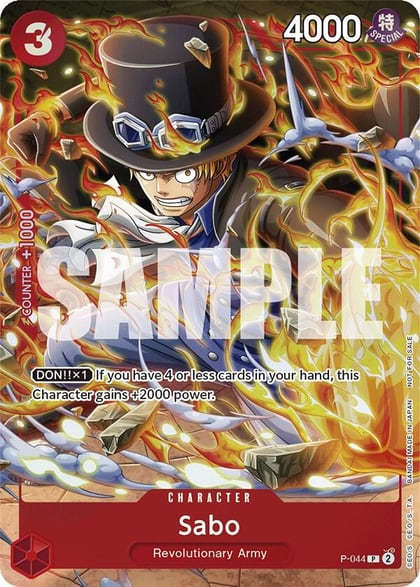 Sabo (Event Pack Vol. 4), One Piece Promotion Cards P-044