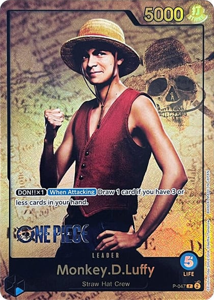 Monkey.D.Luffy (047) (Premium Card Collection -Live Action Edition-), One Piece Promotion Cards P-047