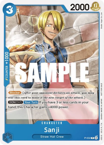 Sanji (Sealed Battle Kit Vol. 1), One Piece Promotion Cards P-050