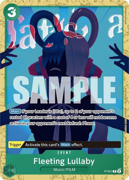 Fleeting Lullaby (Starter Deck 11: Uta Deck Battle), One Piece Promotion Cards P-057
