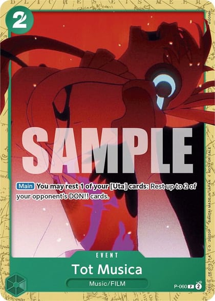 Tot Musica (Starter Deck 11: Uta Deck Battle), One Piece Promotion Cards P-060