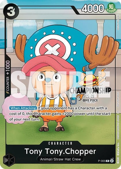 Tony Tony.Chopper (CS 25-26 Event Pack Finalist Ver.), One Piece Promotion Cards P-065