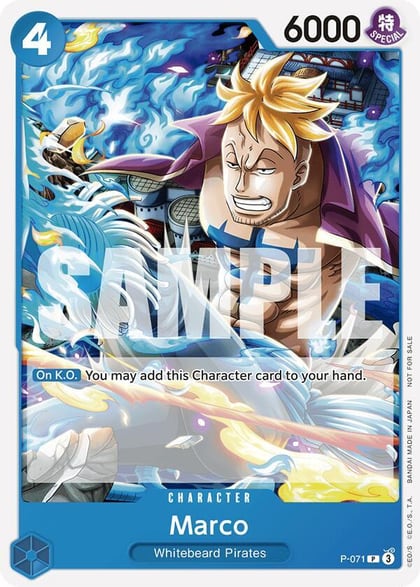 Marco (Two Legends Pre-Release), One Piece Promotion Cards P-071