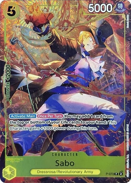 Sabo (Premium Card Collection -Best Selection Vol. 3-), One Piece Promotion Cards P-073