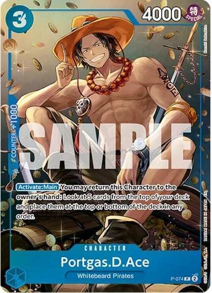 Portgas.D.Ace (Tin Pack Set Vol. 2), One Piece Promotion Cards P-074