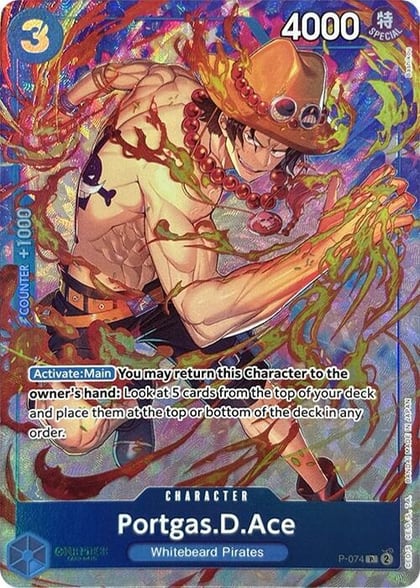Portgas.D.Ace (Premium Card Collection -Best Selection Vol. 3-), One Piece Promotion Cards P-074