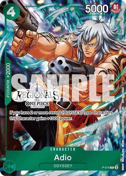 Adio (Online Regional Participation Pack 2025 Vol.1), One Piece Promotion Cards P-078