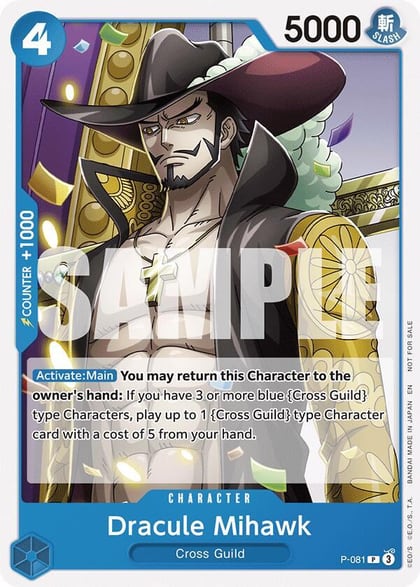 Dracule Mihawk (OP11 Release Event), One Piece Promotion Cards P-081