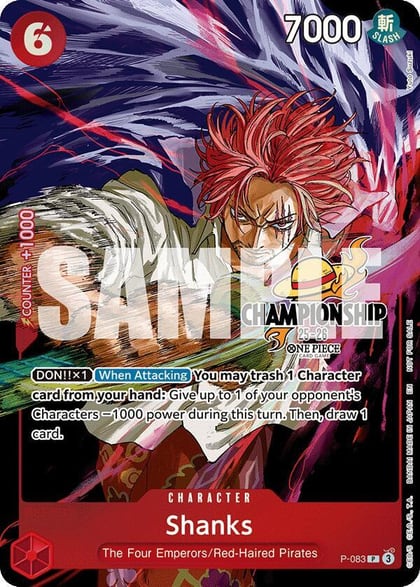 Shanks (CS 25-26 Event Pack Finalist Ver.), One Piece Promotion Cards P-083