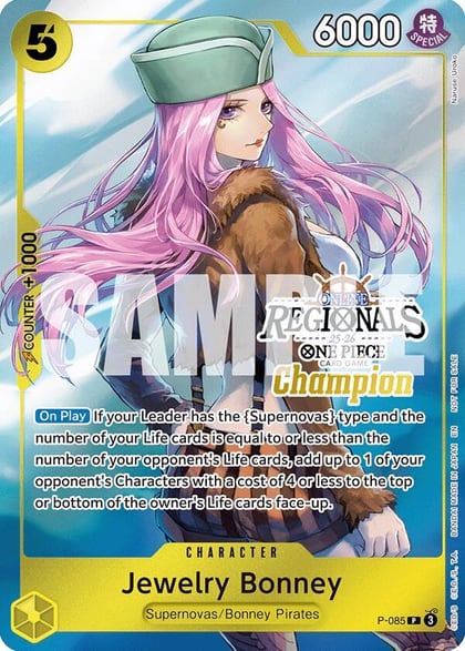 Jewelry Bonney (Online Regional Champion Card Set 2025 Vol.2), One Piece Promotion Cards P-085