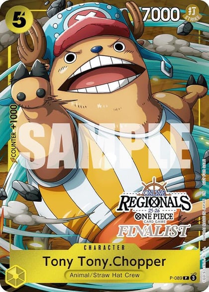 Tony Tony.Chopper (Online Regional Finalist Card Set 2025 Vol.2), One Piece Promotion Cards P-089