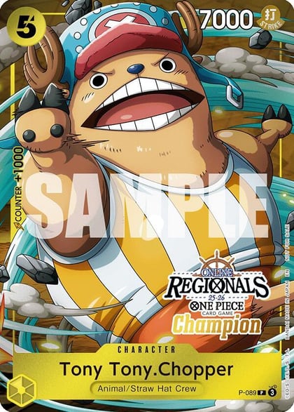 Tony Tony.Chopper (Online Regional Champion Card Set 2025 Vol.2), One Piece Promotion Cards P-089