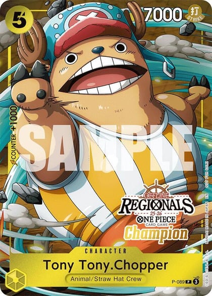 Tony Tony.Chopper (Offline Regional Champion Card Set 2025 Vol.2), One Piece Promotion Cards P-089