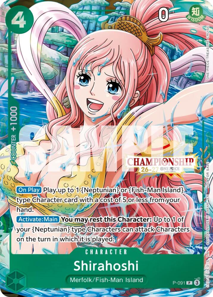 Shirahoshi (CS 26-27 Event Pack), One Piece Promotion Cards P-091