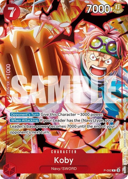 Koby (Event Pack Vol. 7), One Piece Promotion Cards P-092