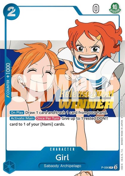 Girl (OP14 Release Event Winner), One Piece Promotion Cards P-096