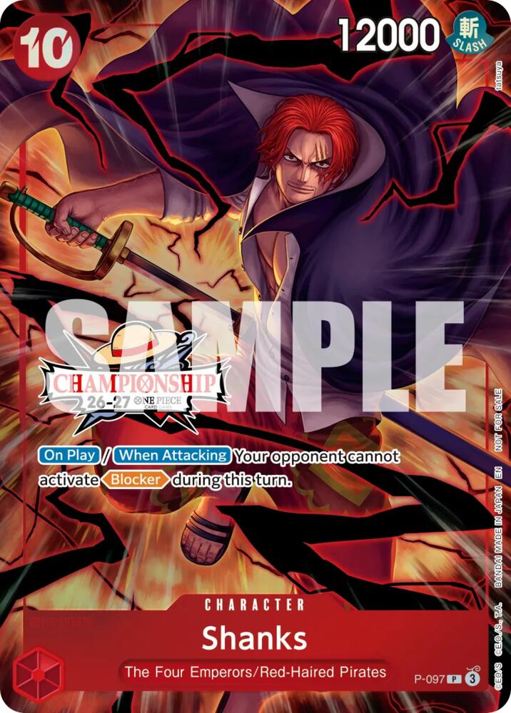 Shanks (CS 26-27 Event Pack Finalist Ver.), One Piece Promotion Cards P-097