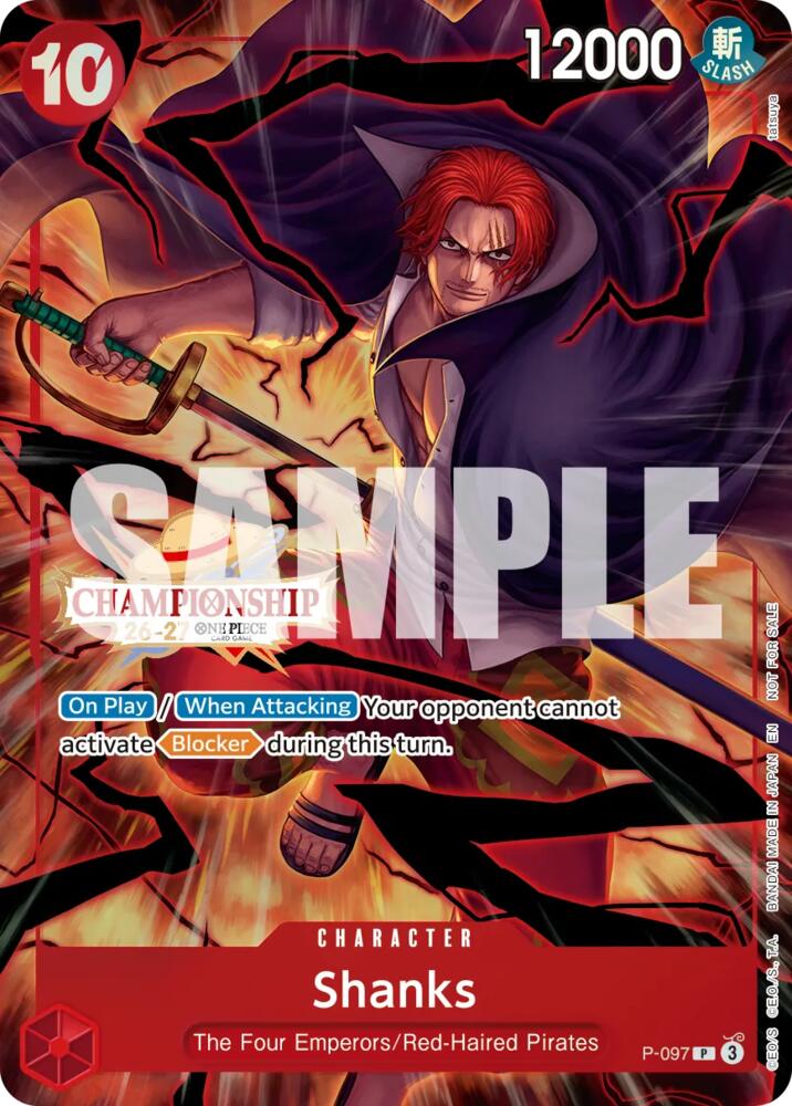Shanks (CS 26-27 Event Pack), One Piece Promotion Cards P-097