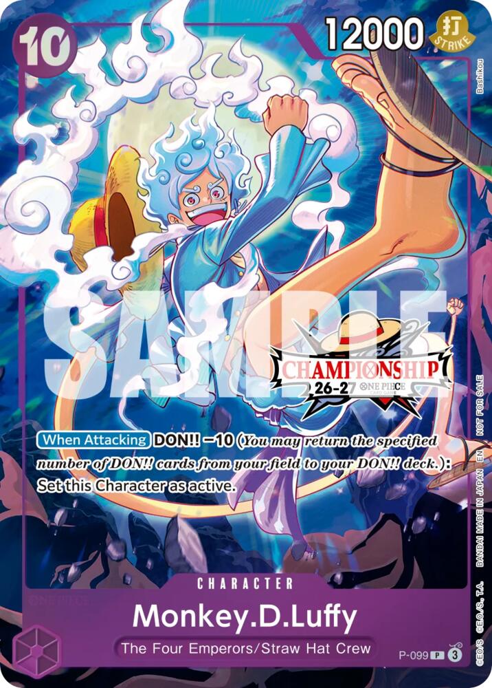 Monkey.D.Luffy (CS 26-27 Event Pack Finalist Ver.), One Piece Promotion Cards P-099