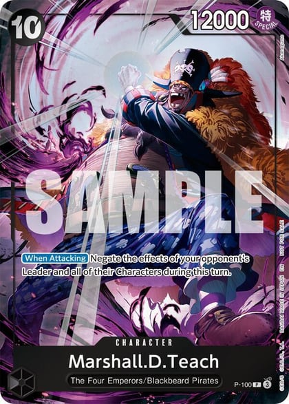Marshall.D.Teach (Event Pack Vol. 8), One Piece Promotion Cards P-100