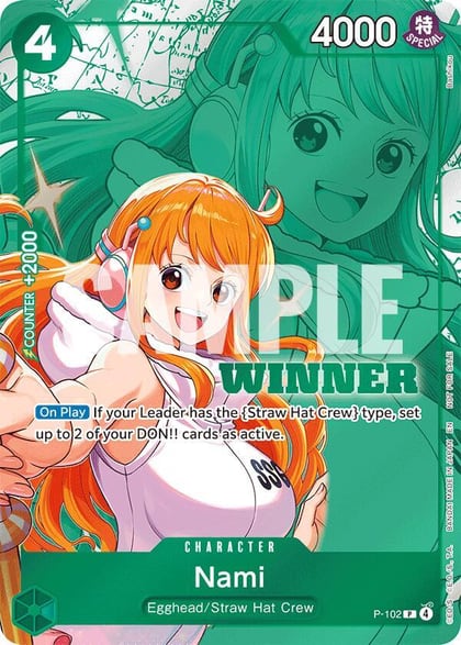 Nami (Winner Pack 2026 Vol. 2), One Piece Promotion Cards P-102