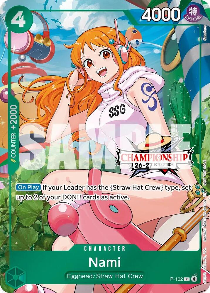 Nami (CS 26-27 Celebration Pack), One Piece Promotion Cards P-102