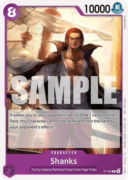 Shanks (Tournament Pack 2026 Vol. 2), One Piece Promotion Cards P-104