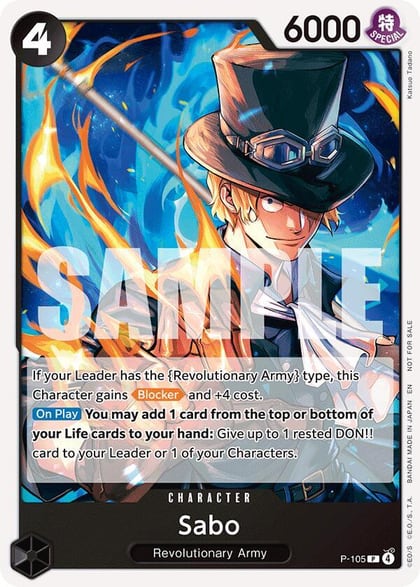 Sabo (Tournament Pack 2026 Vol. 2), One Piece Promotion Cards P-105