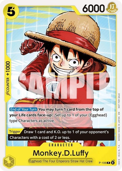 Monkey.D.Luffy (Tournament Pack 2026 Vol. 2), One Piece Promotion Cards P-106