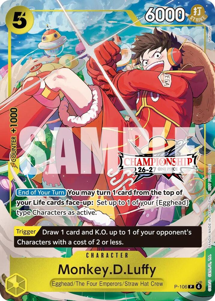 Monkey.D.Luffy (CS 26-27 Celebration Pack), One Piece Promotion Cards P-106