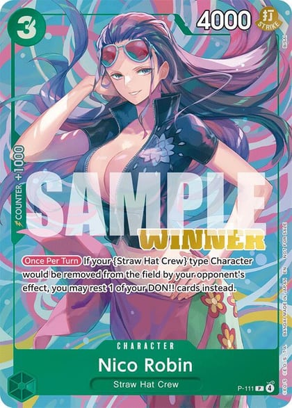 Nico Robin (Heroines Battle Winner Pack), One Piece Promotion Cards P-111
