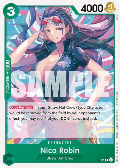 Nico Robin (Heroines Battle Pack), One Piece Promotion Cards P-111