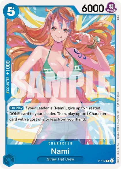 Nami (Heroines Battle Pack), One Piece Promotion Cards P-112