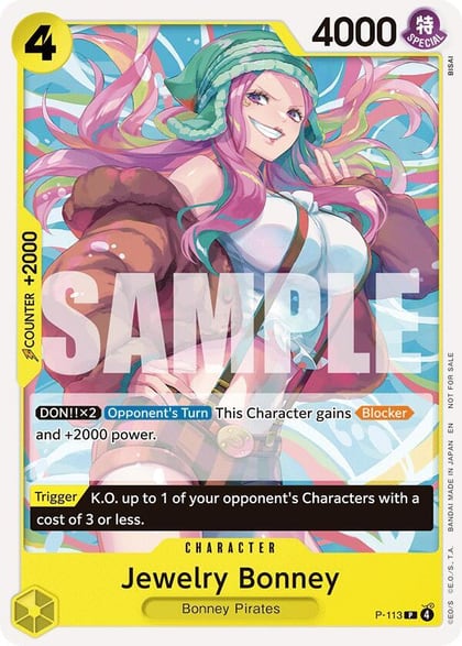 Jewelry Bonney (Heroines Battle Pack), One Piece Promotion Cards P-113