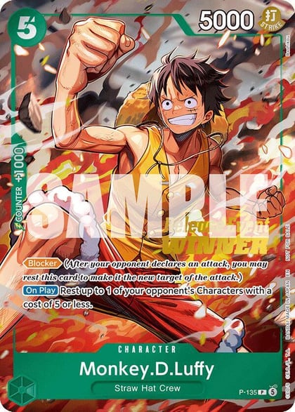 Monkey.D.Luffy (OP16 Release Event Winner), One Piece Promotion Cards P-135