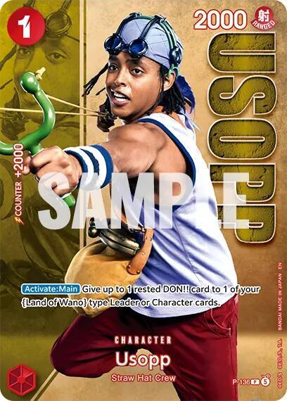 Usopp - P-136 (Premium Card Collection -Live Action Edition Vol.2 Straw Hat Crew-), One Piece Promotion Cards P-136
