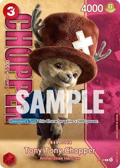 Tony Tony.Chopper - P-138 (Premium Card Collection -Live Action Edition Vol.2 Straw Hat Crew-), One Piece Promotion Cards P-138