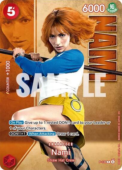 Nami - P-139 (Premium Card Collection -Live Action Edition Vol.2 Straw Hat Crew-), One Piece Promotion Cards P-139