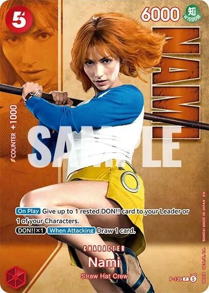 Nami - P-139 (Premium Card Collection -Live Action Edition Vol.2 Straw Hat Crew-), One Piece Promotion Cards P-139