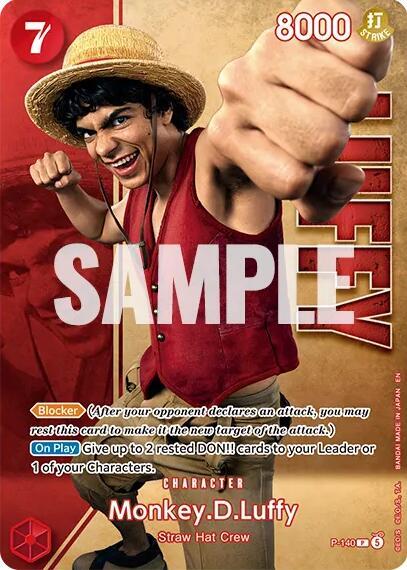 Monkey.D.Luffy - P-140 (Premium Card Collection -Live Action Edition Vol.2 Straw Hat Crew-), One Piece Promotion Cards P-140