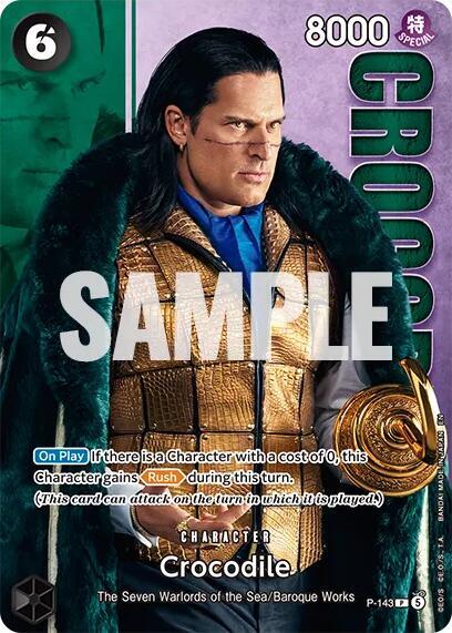 Crocodile - P-143 (Premium Card Collection -Live Action Edition Vol.2 Baroque Works-), One Piece Promotion Cards P-143