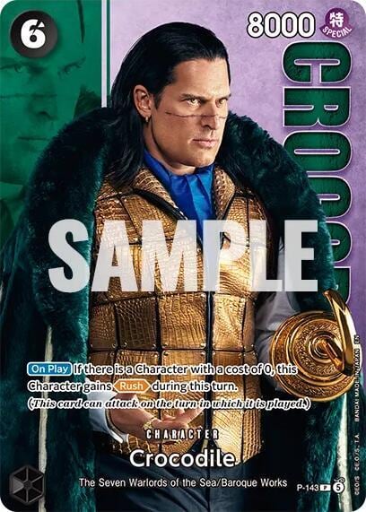 Crocodile - P-143 (Premium Card Collection -Live Action Edition Vol.2 Baroque Works-), One Piece Promotion Cards P-143