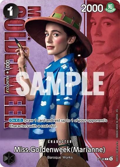 Miss.Goldenweek (Marianne) - P-146 (Premium Card Collection -Live Action Edition Vol.2 Baroque Works-), One Piece Promotion Cards P-146